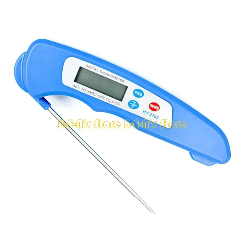 Y1AD Oven Safe Digital Thermometers With Foldable Tip For Meat Baking Frying Liquid Temperature Measurement And Storage