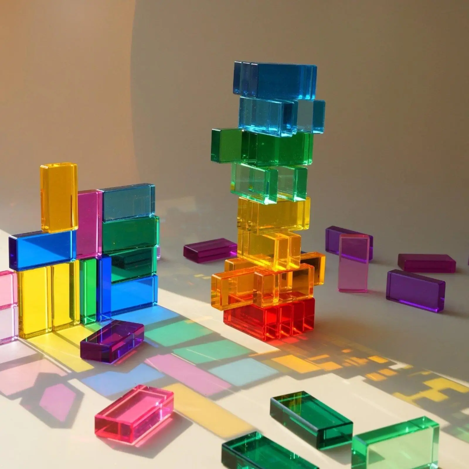 30x-rainbow-blocks-educational-toys-rectangle-translucent-stacking-table-toy-sensory-training-toy-girls