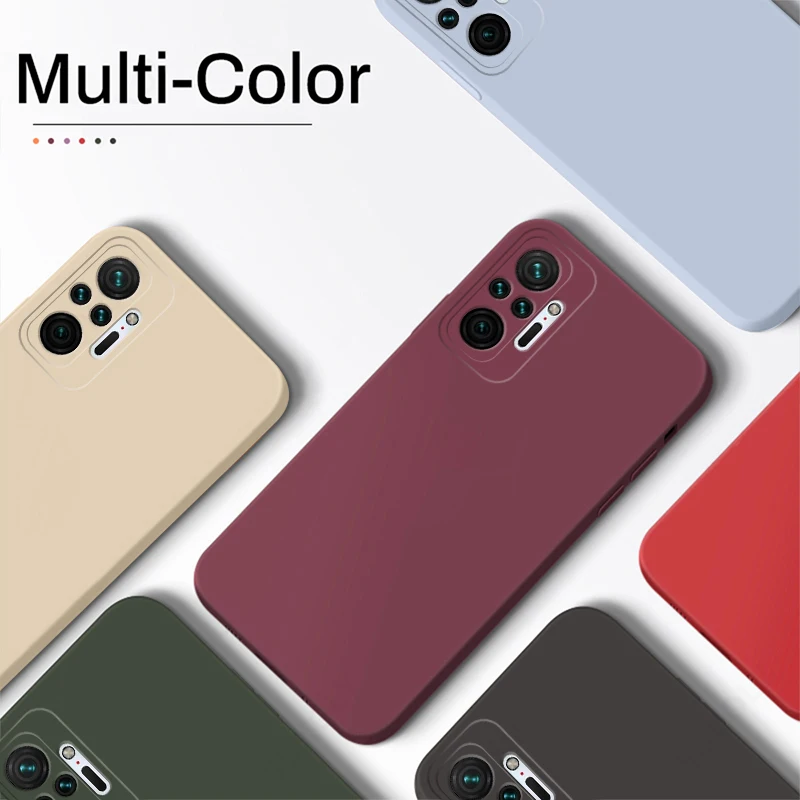 หรูหราซิลิโคนโทรศัพท์กรณีสำหรับ Xiaomi Redmi หมายเหตุ9 10 9S 8 Pro Max Original Square นุ่มสำหรับ Xiaomi Redmi 9 9T Cover