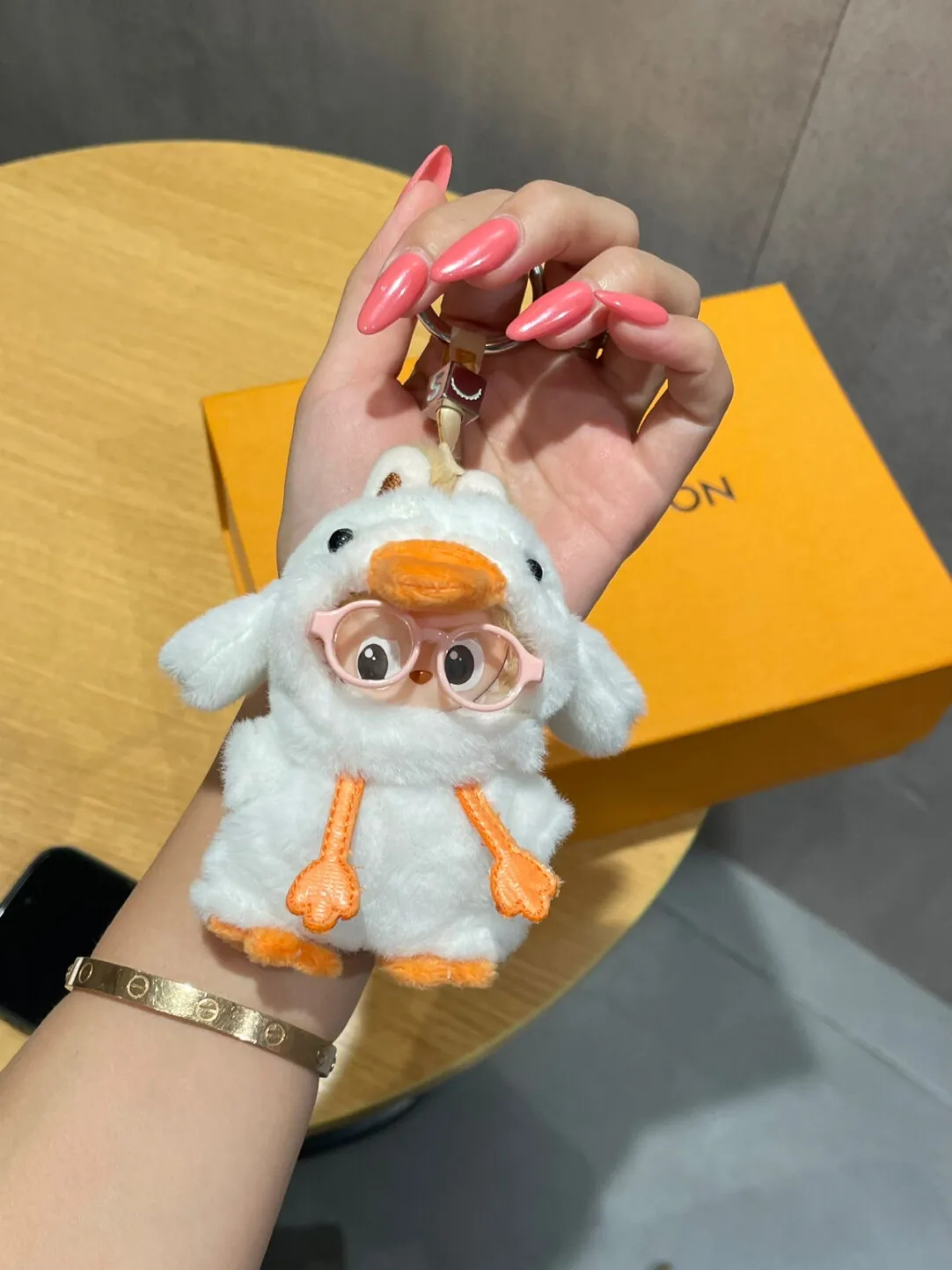 Cute Duck Dinosaur Outfit Clothes for Pop Mart Labubu 4.0 Mini Heart Password Series Doll Adorable Mini Doll Costume