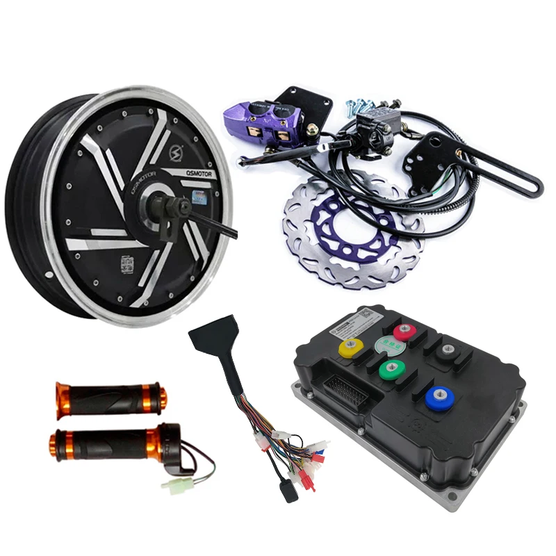 QS273 13inch 8000W 72V Electric Motorcycle Conversion Kits with Fardriver Controller ND72850