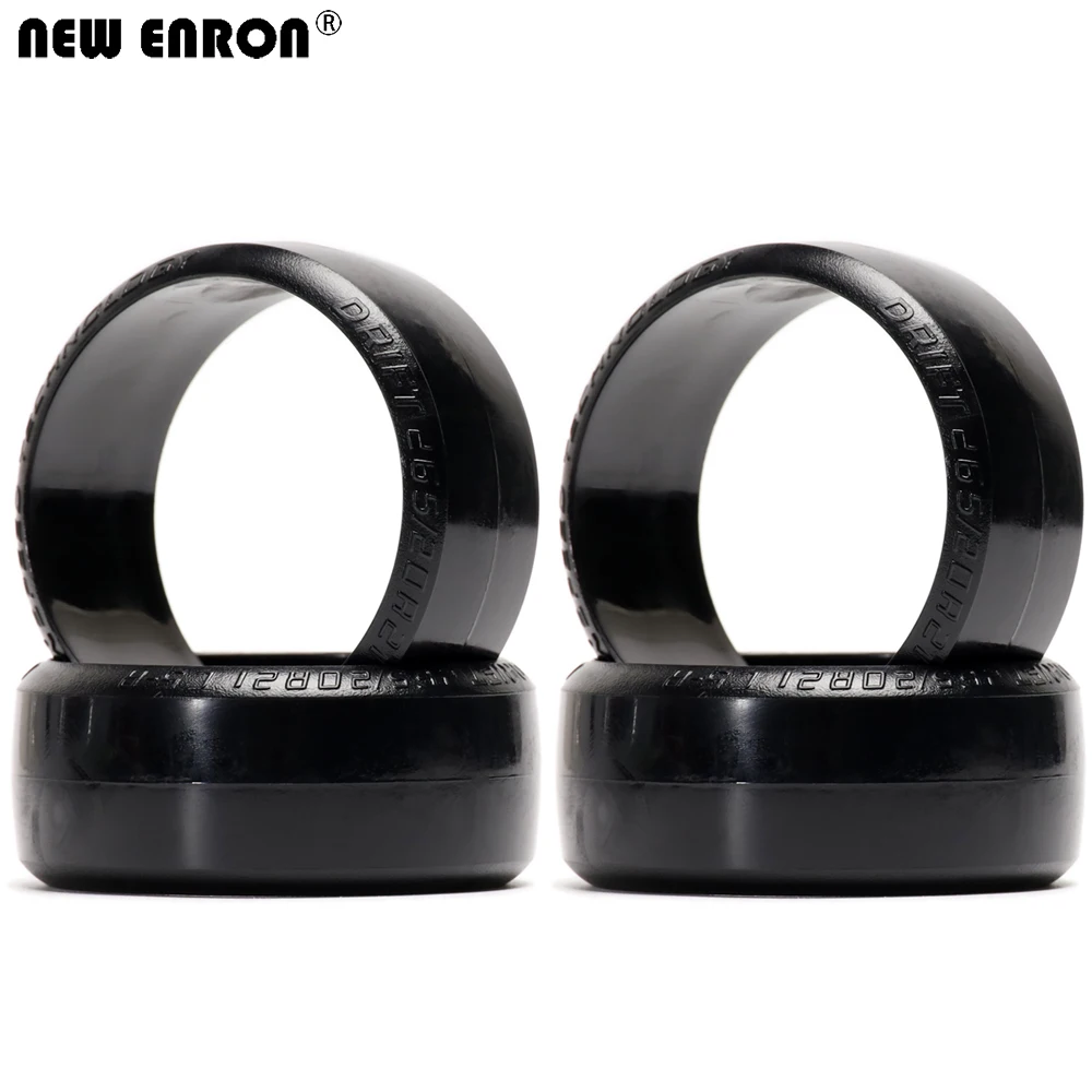 NEW ENRON 63MM Rubber T-Drift Wheel Tyre Tire 4PCS For HPI Tamiya Yokomo HSP 94123 94103 101024-101026 RC Car 1/10 On-Road Drift