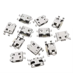 Micro USB B-Type Female 5Pin 0.8mm USB Jack Connector For Mobile Phone Micro USB Jack Connectors 10/20/50/100pcs