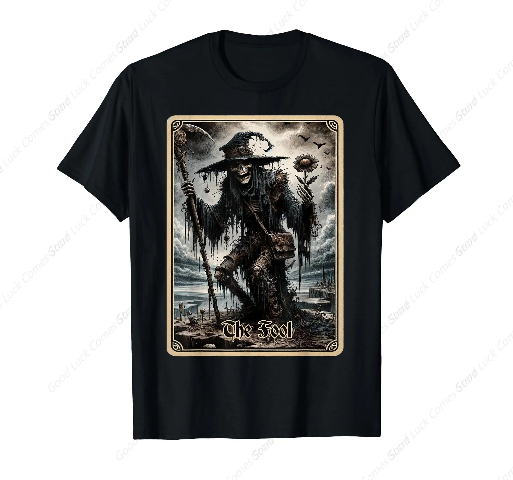 Dark Satanic Unholy Witchcraft Tarot Card Temperance T-Shirt