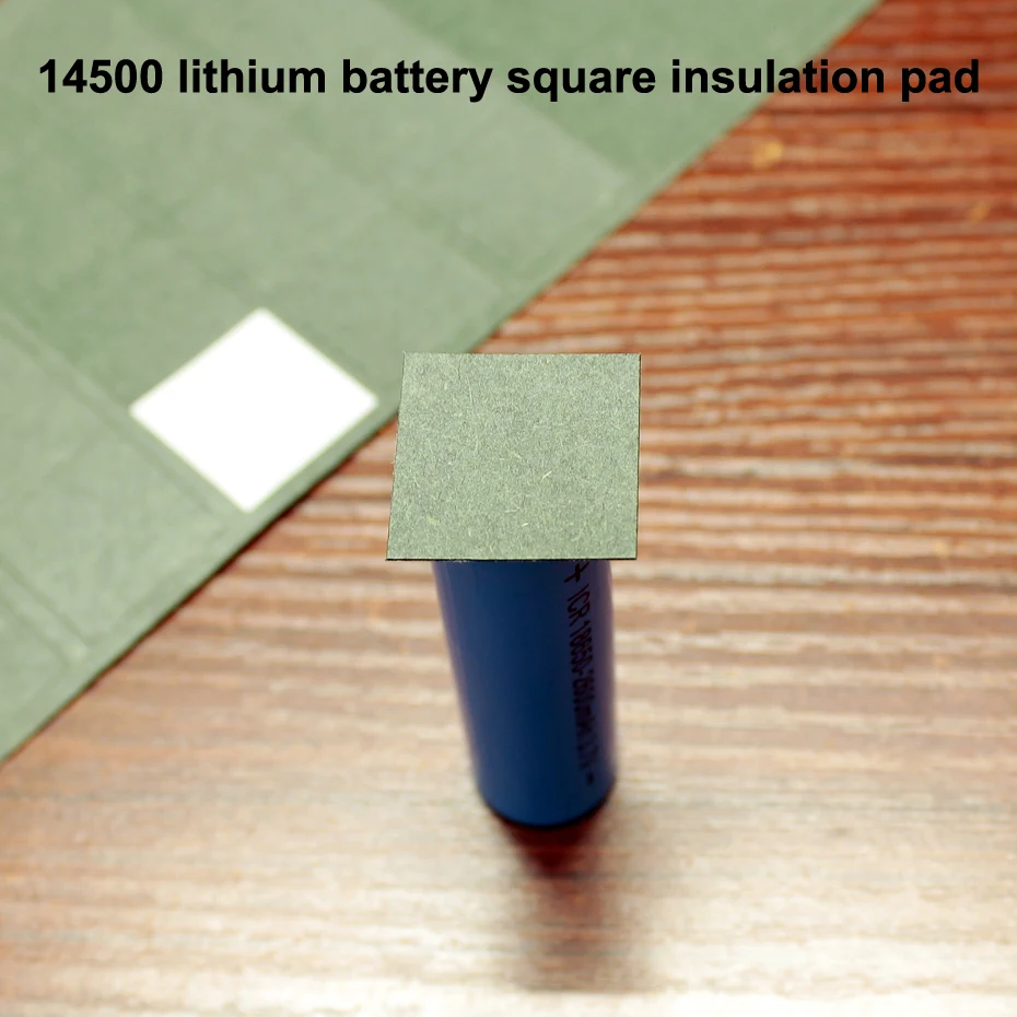 100pcs/lot Lithium battery pack square insulation pad 14500 square solid insulation piece meson package barley paper gasket