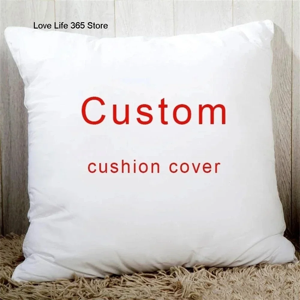 

Custom Pillowcase Personalized Cozy Pillowcase with ZipperPrinted Design Picture Text Home Decorative Pillows Household Gifts