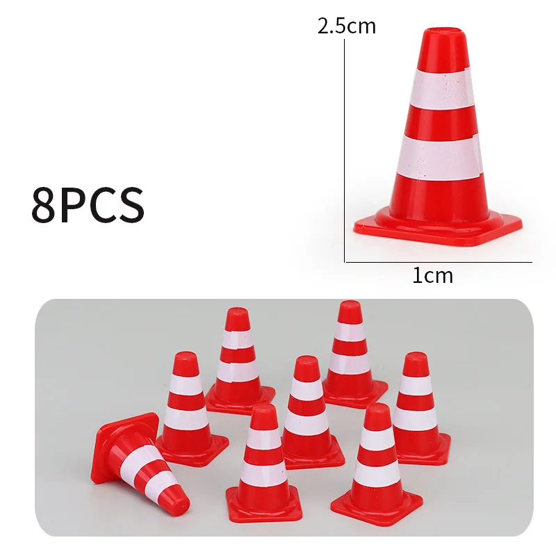 5-20 pcs Traffic Road Sign Kids Race Car Theme Party Supplies  Children Birthday Gifts Roadblock Educational Toys Racing Decor