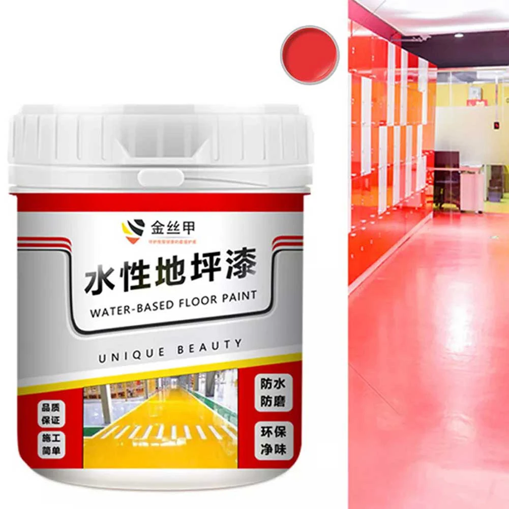 500g Waterbased Epoxys Floor Paint Workshop Specific Floor Paint Wear-resistant Anti Slip Waterproof Refurbishe Quick Drying