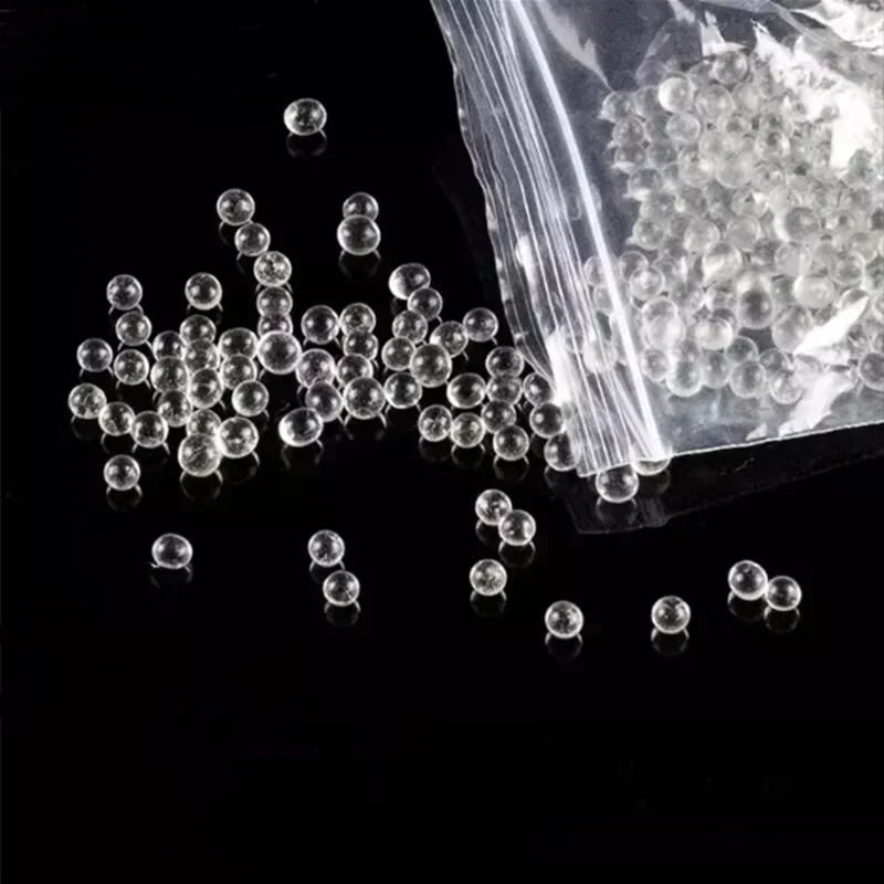 1000pcs/bag 3/4/5/6/7mm High Precision Small Solid Antiboiling Glass Beads, Splash-proof Mini Glass Balls for Lab Liquid Heating