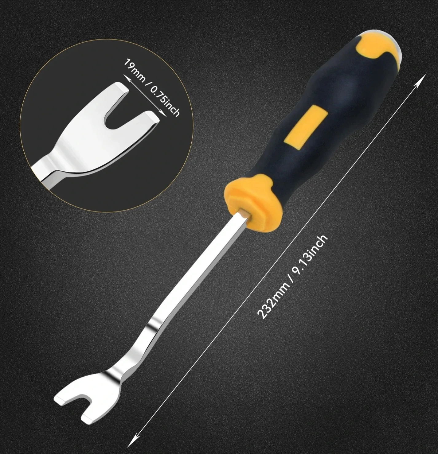 Panel Upholstery Fastener Remover For Home Repair Workshop Hand Manual Tools 1Pc Screwdrivers Nail Puller Nail Driver Pry Tools