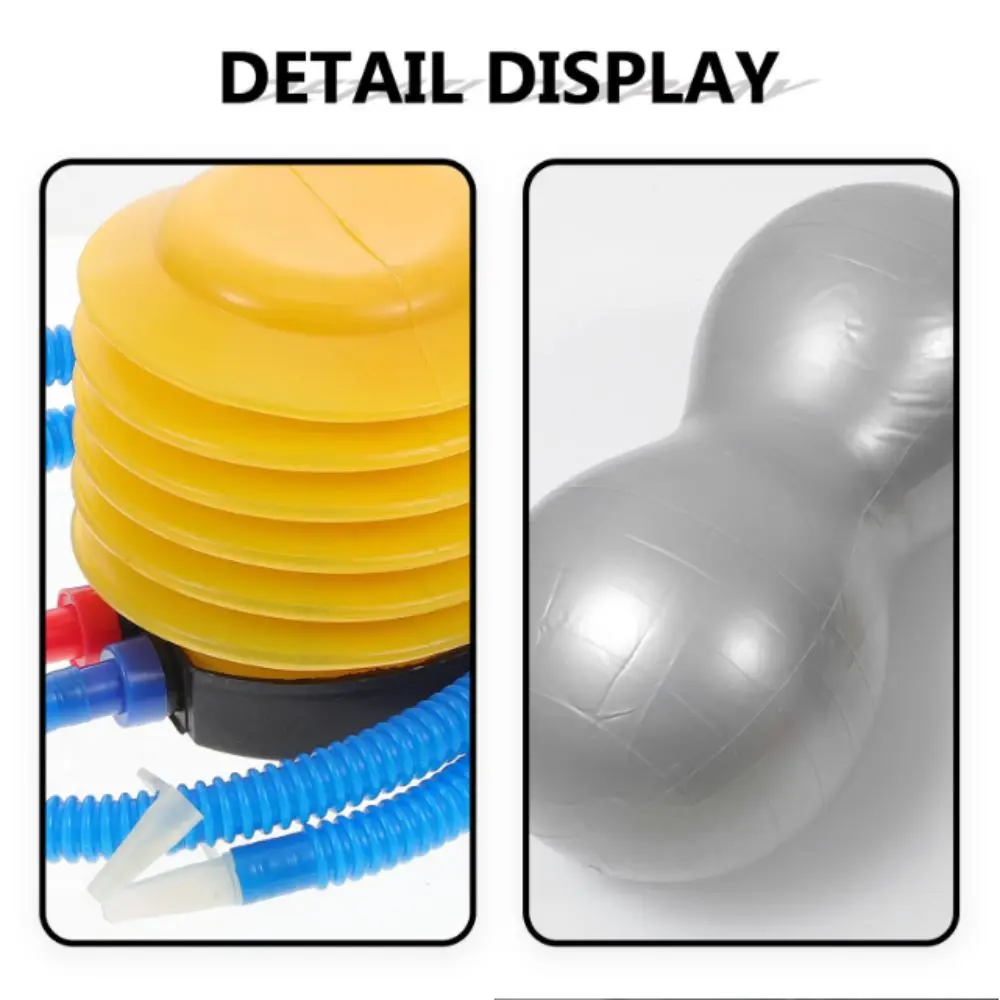 كرة يوجا سميكة مقاومة للانفجار، مادة PVC غير قابلة للانزلاق، كرة لياقة بدنية بنمط الفول السوداني مع كرة تدريب القوة الأساسية للمضخة