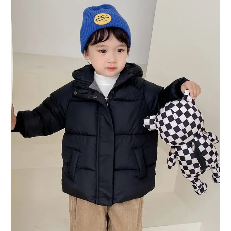 Girls' Cotton Clothes 2026 Autumn And Winter New Childrens Clothes Girls Baby Warm Foreign Style Velvet And Thick Cotton Jacket