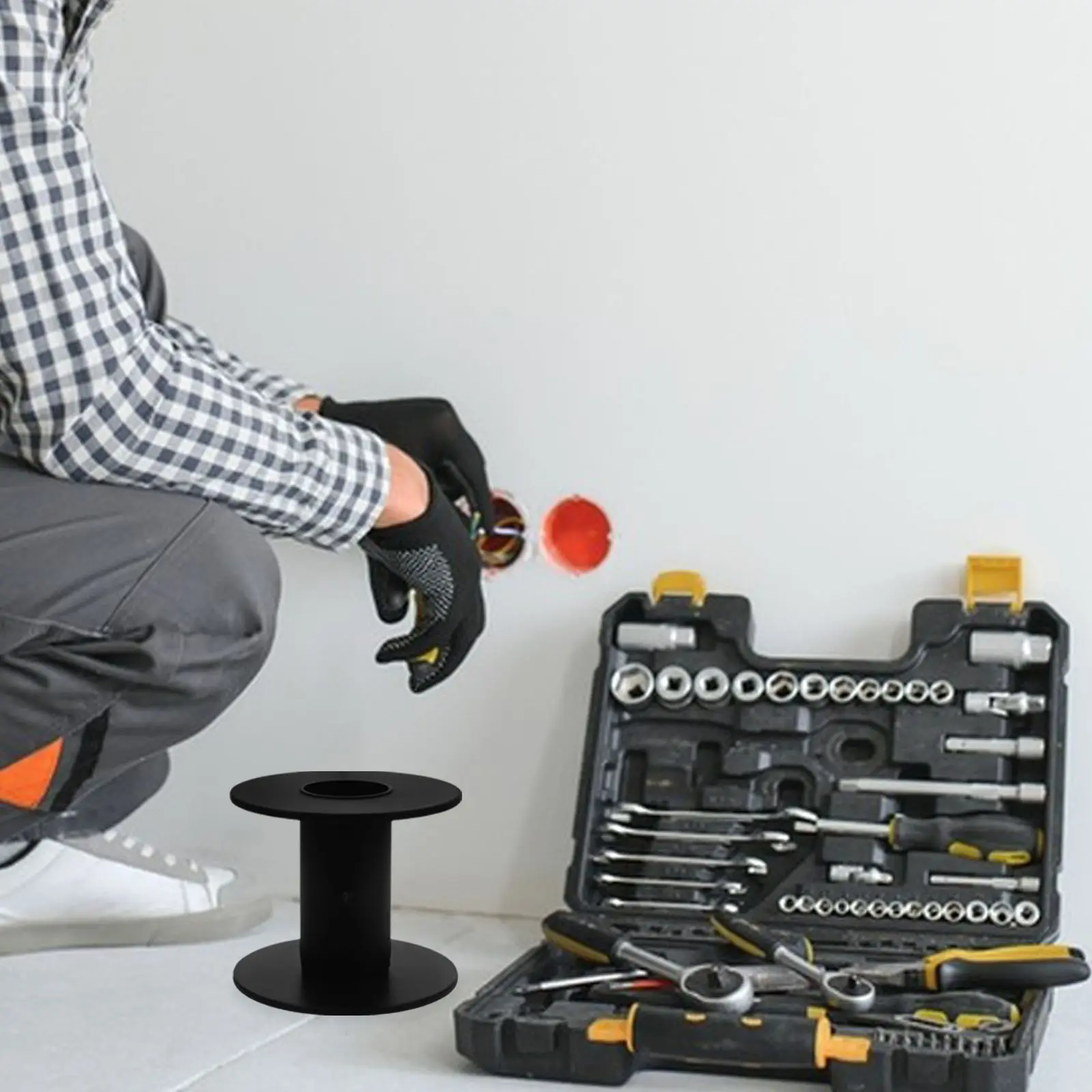 4pcs Cable Winding Roll for Wire Storage Plastic Bobbins Cable Spools Empty Reels Replacement Accessories