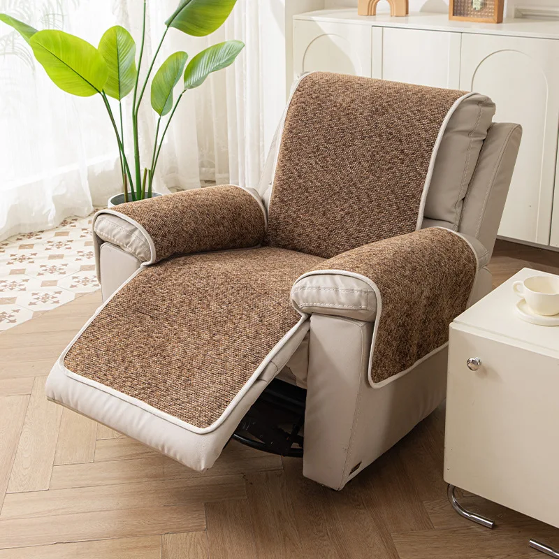 Electric Chair Sofa Cover Thick Plush Lazy Massage Chair Cushion Anti Slip Integrated Mat Dustproof Suitable for All Seasons
