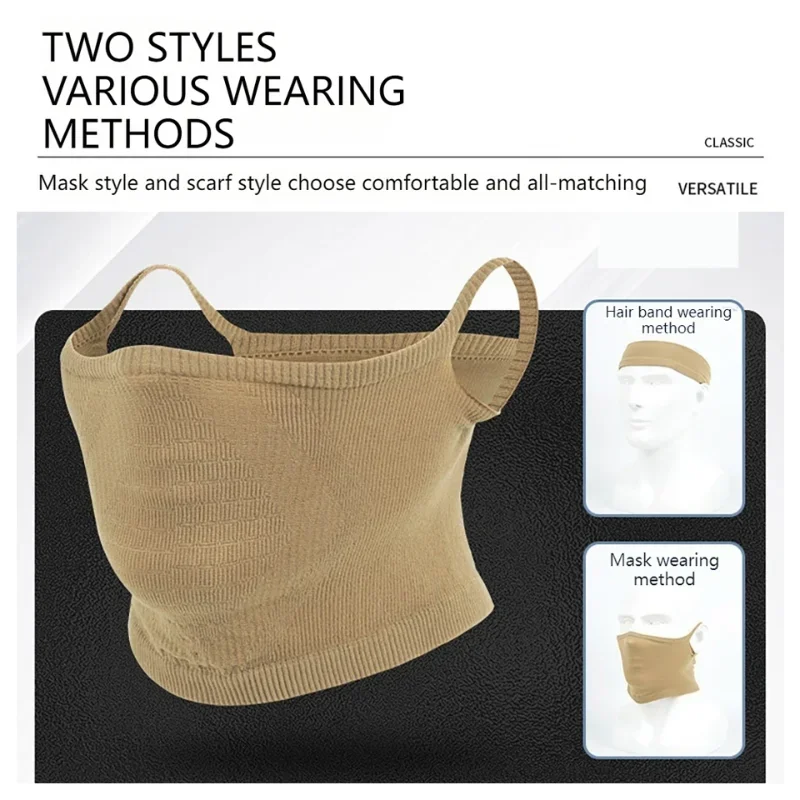 

Sport Breathable Face Mask Outdoor Cycling Sunscreen Neck Cover Hiking Camping Ear Hanging Scarf Windproof And Dustproof Mask