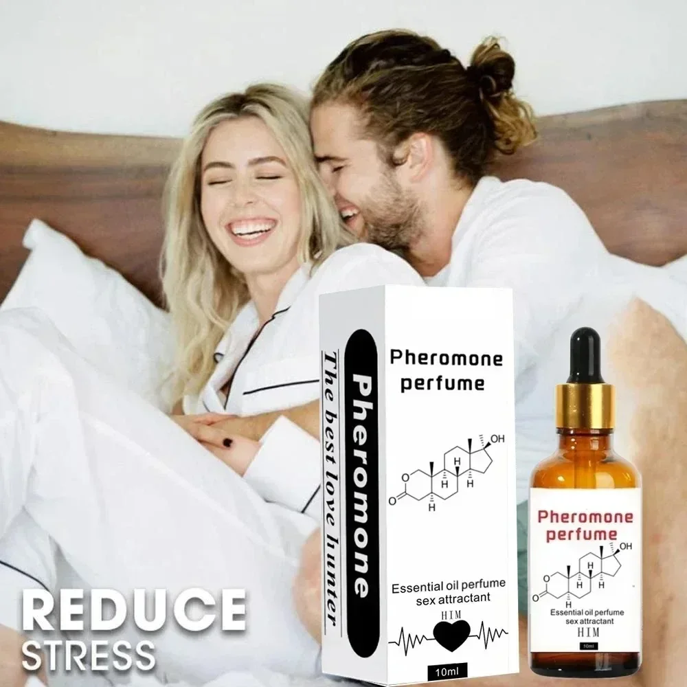 Aceite de Perfume de feromonas para hombres y mujeres, aceite esencial de feromonas, fragancia de Perfume corporal refrescante Natural de larga duración, 10ml