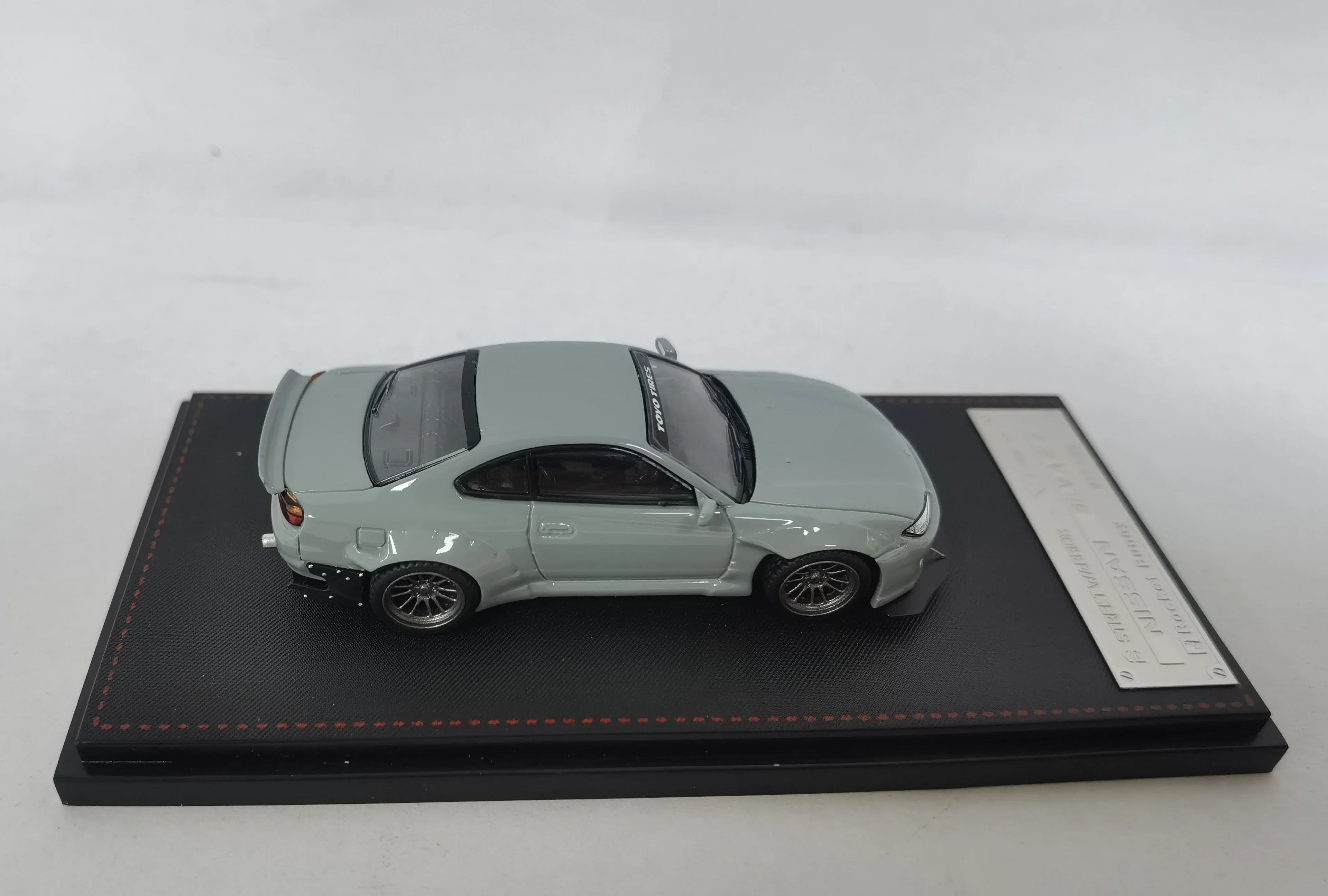 Alloy Display Street Warrior x Ghost Player Nissan Silvia S15 Rocket Bunny 007/499 Diecast For Collection