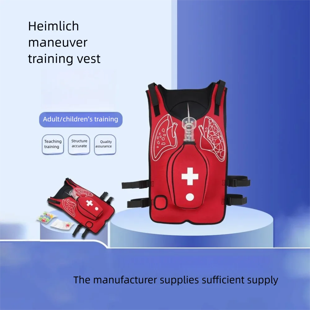 1pcs Heimlich Vest for Preventing Suffocation Disorders Heimlich Practical Training Model+wearable Vest for Tracheal Obstruction