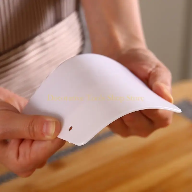 QX2E Pastry Cutter Plastica Torta Spatola Pasta Ricella Trapezoid per Fondante pane