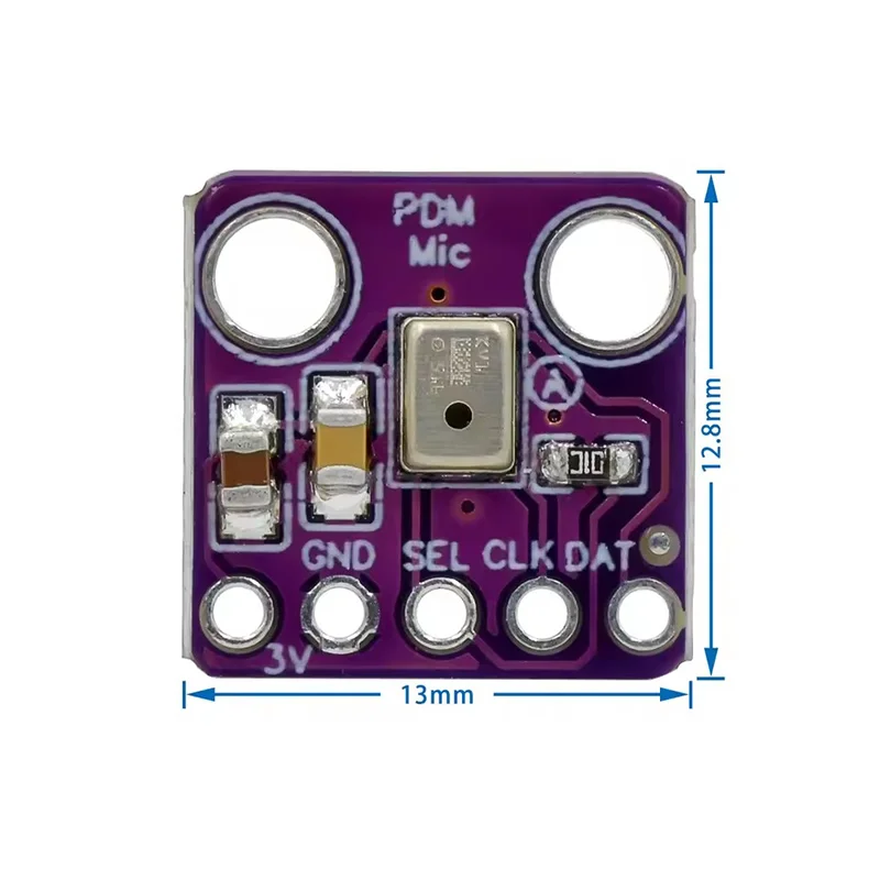 MP34DT01 PDM Module de Microphone MEMS numérique sortie de Modulation de densité d'impulsion Simple petit Microphone omnidirectionnel