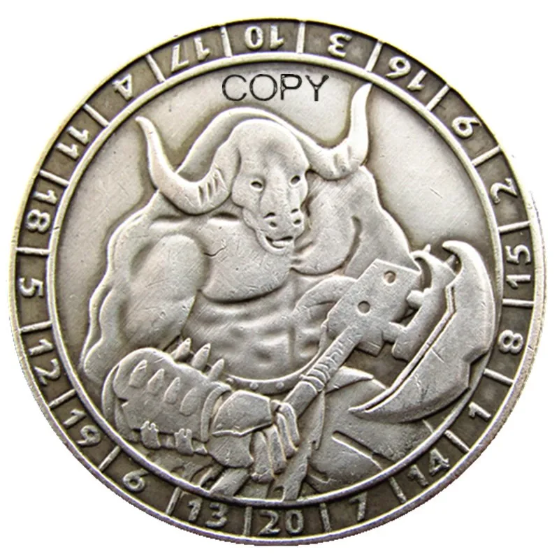 

HB(198) США Хобо Морган доллар Посеребренная КОПИЯ монета