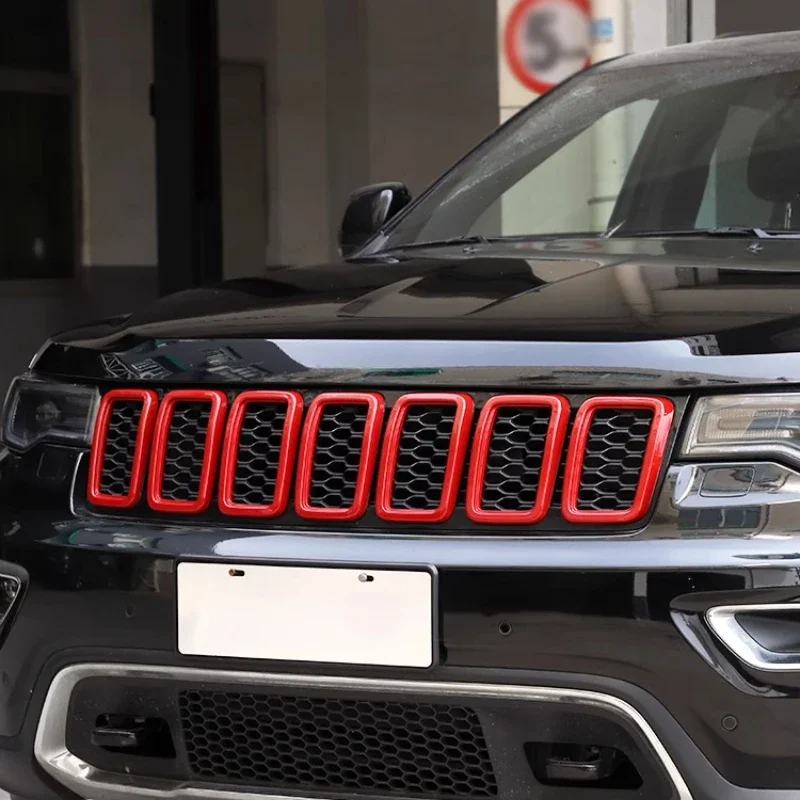

For Jeep Grand Cherokee 2014-2020 Front Face Mid-mesh Modified Insect-proof Mesh Grille Decorative Car Modification Accessories