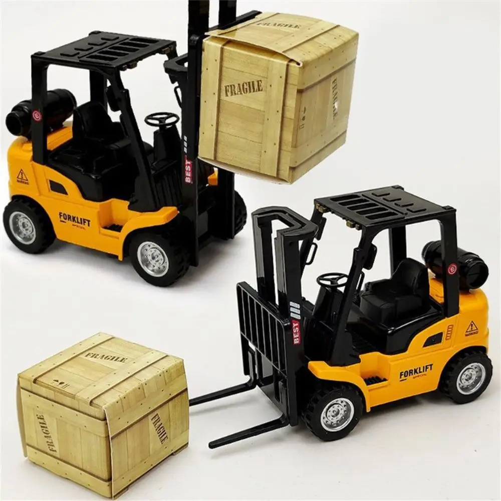 Children Engineering Car Toy Large Bulldozer Toy Vehicle Construction Die-Cast Model Forklift Friction ToyExcavator Toy