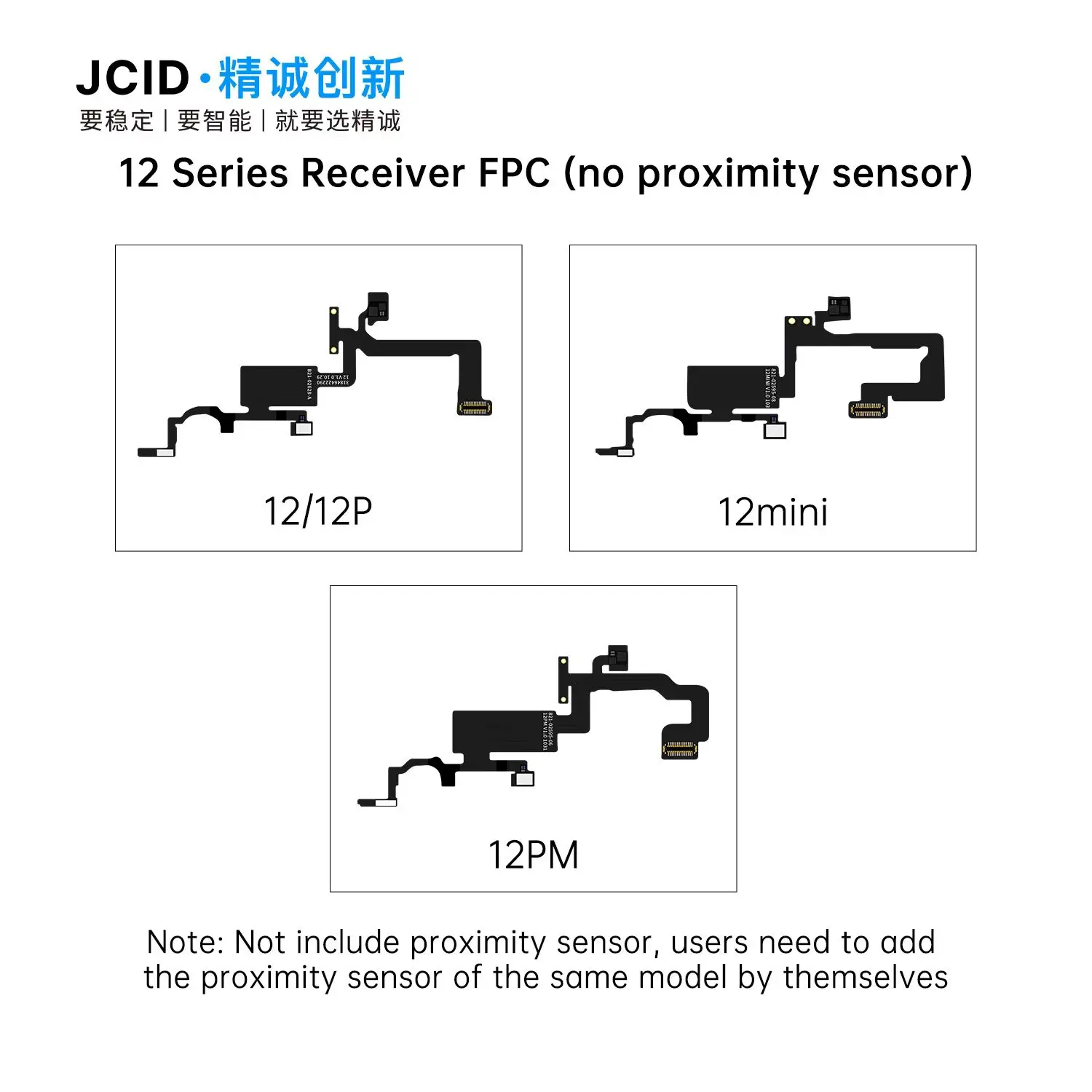 JC V1SE приемник FPC плата обнаружения динамик гибкий для iPhone 8-15 настоящий тон Face ID ремонт без оригинального приемника PFC