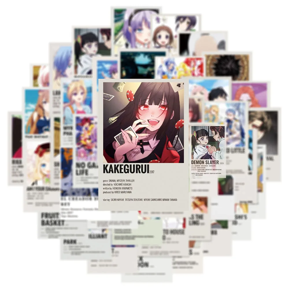 10/30/50pcs Classic Anime Poster Graffiti Adesivi Manga giapponese Decorazione adesiva Scrapbook Laptop Telefono Cartoon Decalcomanie Pack