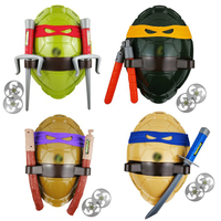 Mutant Turtle Leo Mikey Raph Don Action Anime Figure Cosplay Shell Props for Kids Decoration Fantasy Armor Toys