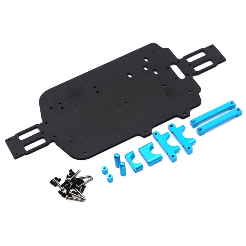 

Metal Upgrade Retrofit Carbon Fiber Bottom Plate For WLtoys 1/18 184011 A949 A959 A969 A979 K929 RC Car Parts