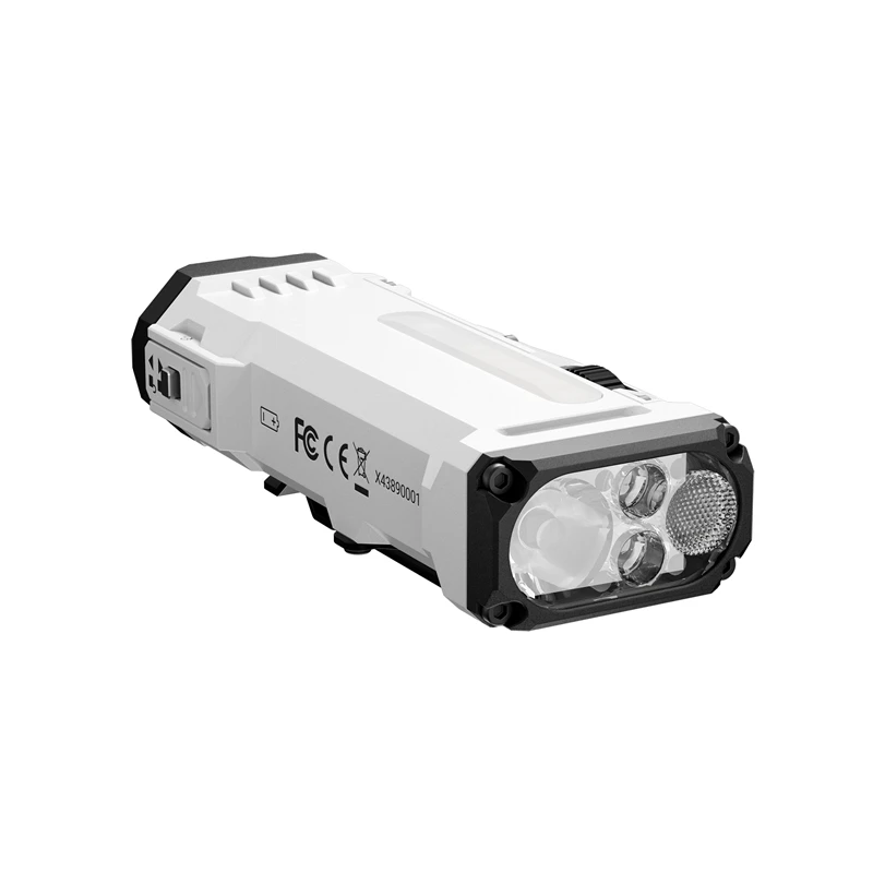 WUBEN X4 EDC Rechargeable Flashlight 1500Lumens Waterproof Multi Functional White RGB Light Portable Torch With 3400mAh Battery