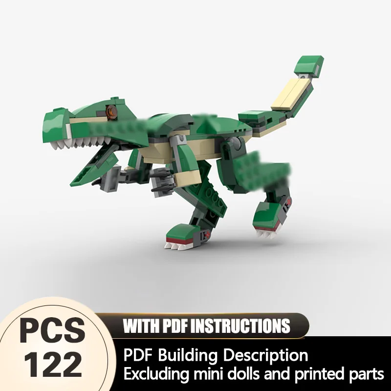 Set de Juguetes de Construcción Modular MOC de la Serie Animales para Niños, Modelo Baryonyx Europeo, Regalo Tecnológico para Armar en Días Festivos