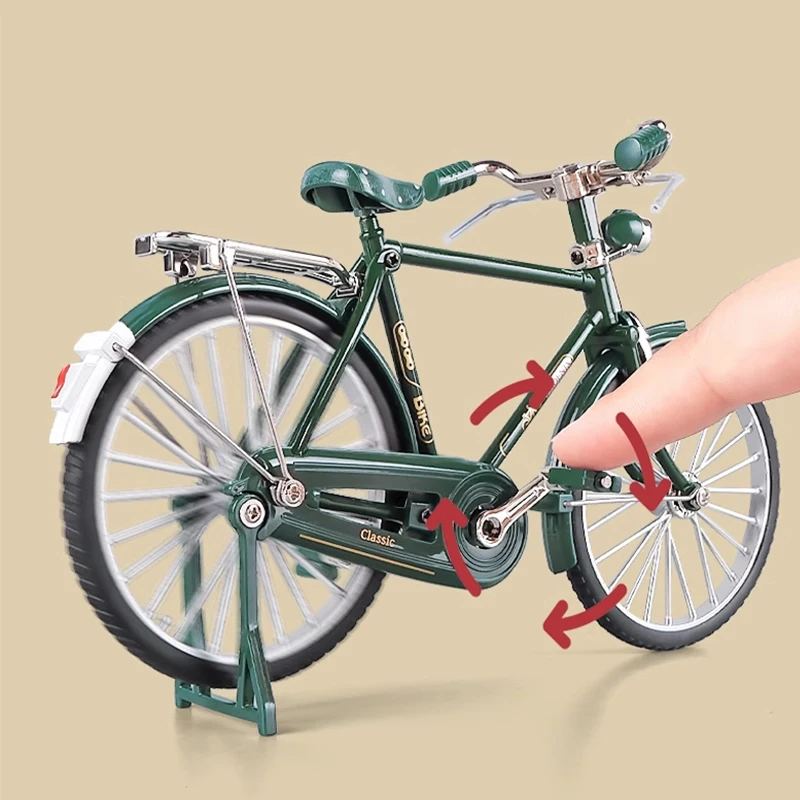 DIY Bicycle Alloy Vintage Nostalgic classic Model one piece Simulation Finger Bike Children Collection decoration Gifts Toys 장난감