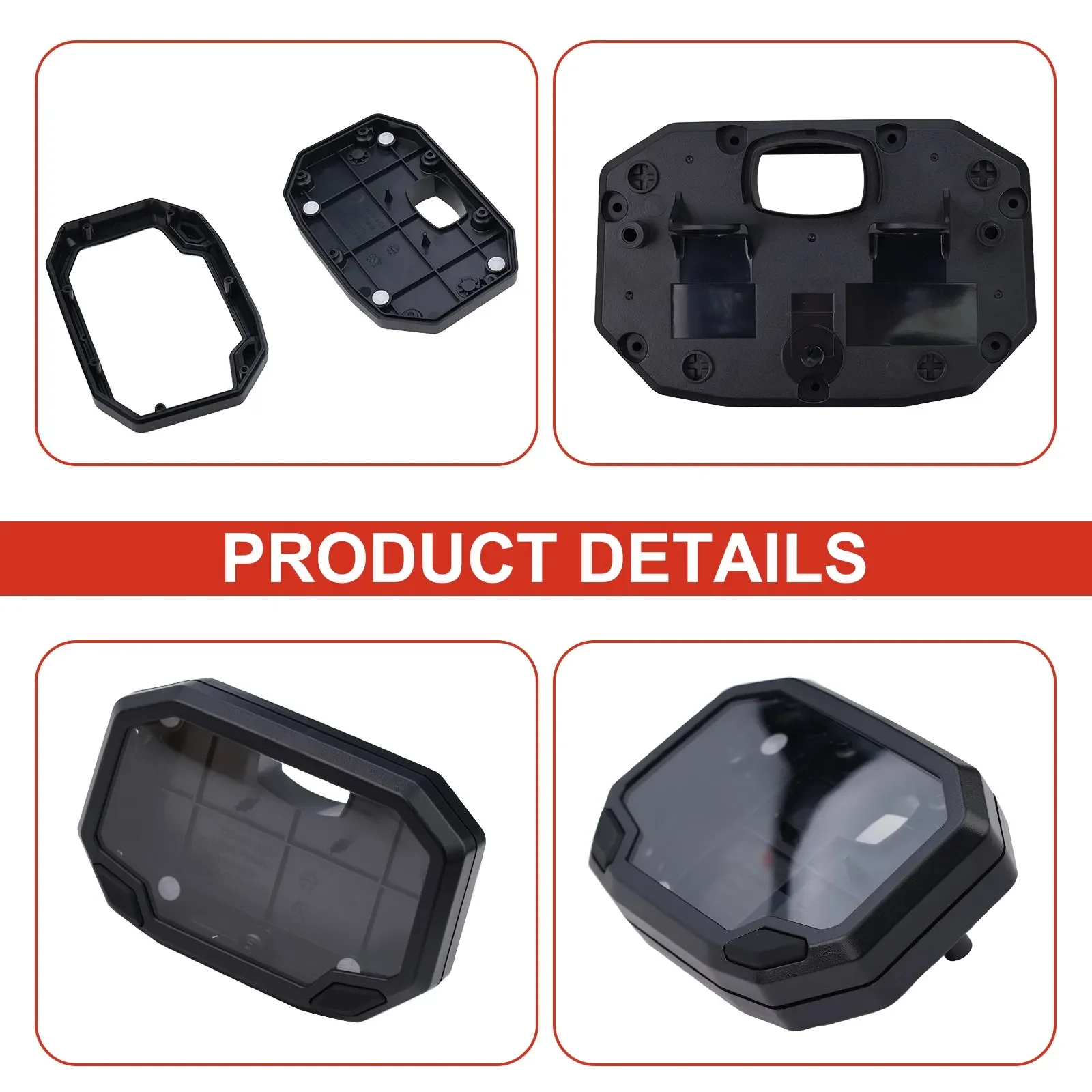 

Car Assembly 55*102*50 Black Exquisite Fixed Design Front Plastic Speedometer Stable Brand New Car Spare Parts
