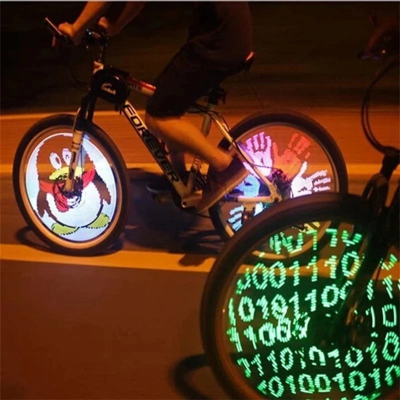 3D Bicycle Spoke LED Neon Lights Bike Motorcycle light For Cycling Safety Warning Motocross Wheel Color Hot Wheels Accessories