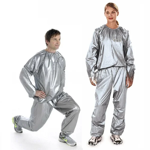 PVC Sauna Suit Sweat Outfit Heat Loss Clothing Summer Youth Cotton Svel Unbranded M Set Other Materials
