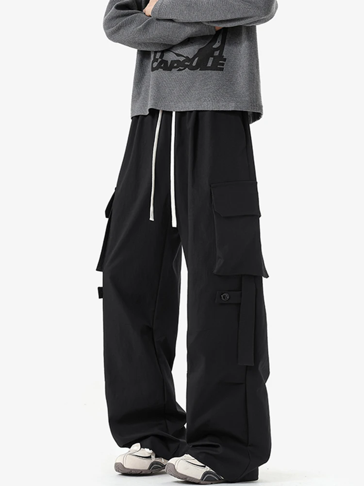 

Bla Workwear Cargo Pants Men's Winter Faion Brand Haome American Vibe Loose Straight Sport Paratrooper Trousers