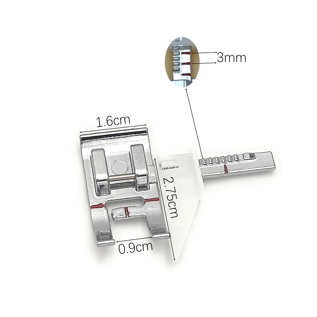 1/2PCS Adjustable Sewing Machine Presser Foot Home Sewing Machine Accessories Low Shank Multi-Function Presser Foot Sewing Ruler