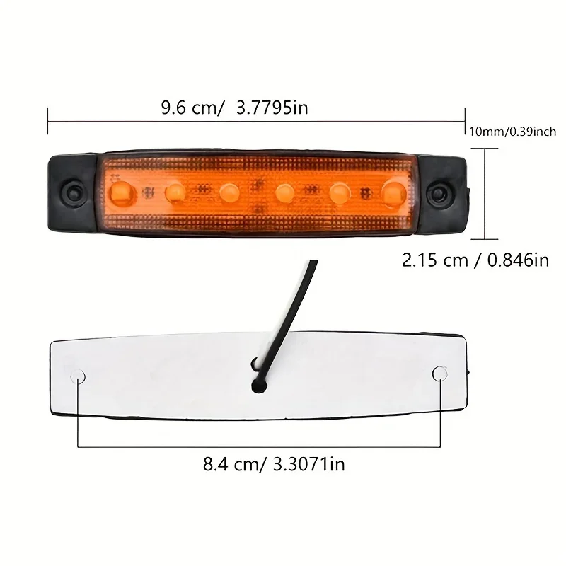 5/10PCS Red Green LED Boat Navigation Light 12V-24V Waterproof IP67 Sailing Signal Lamp Marine Yacht Warning Light Side Marker