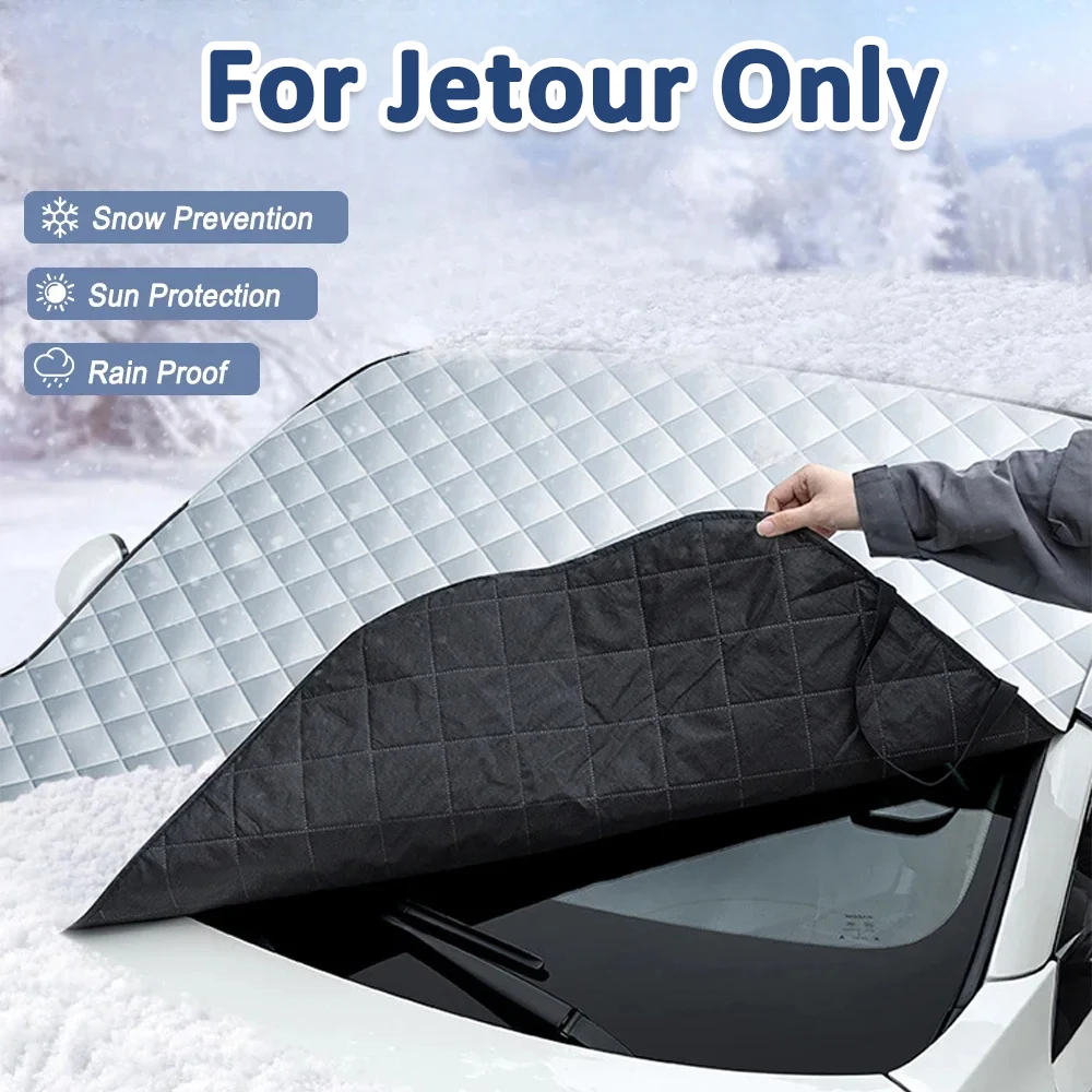 

For Chery Jetour Traveller 2023 2024 Jetour T2 Car Front Windshield Sunshade Prevention Snow Shield Waterproof Cover