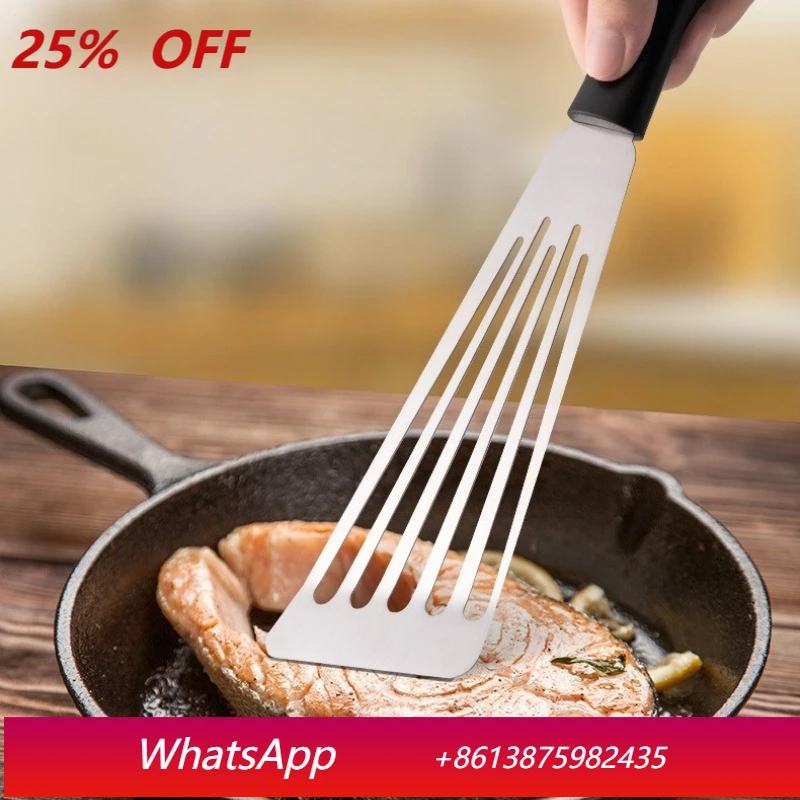

LMM stainless steel fried fish shovel steak spatula household fried leak shovel