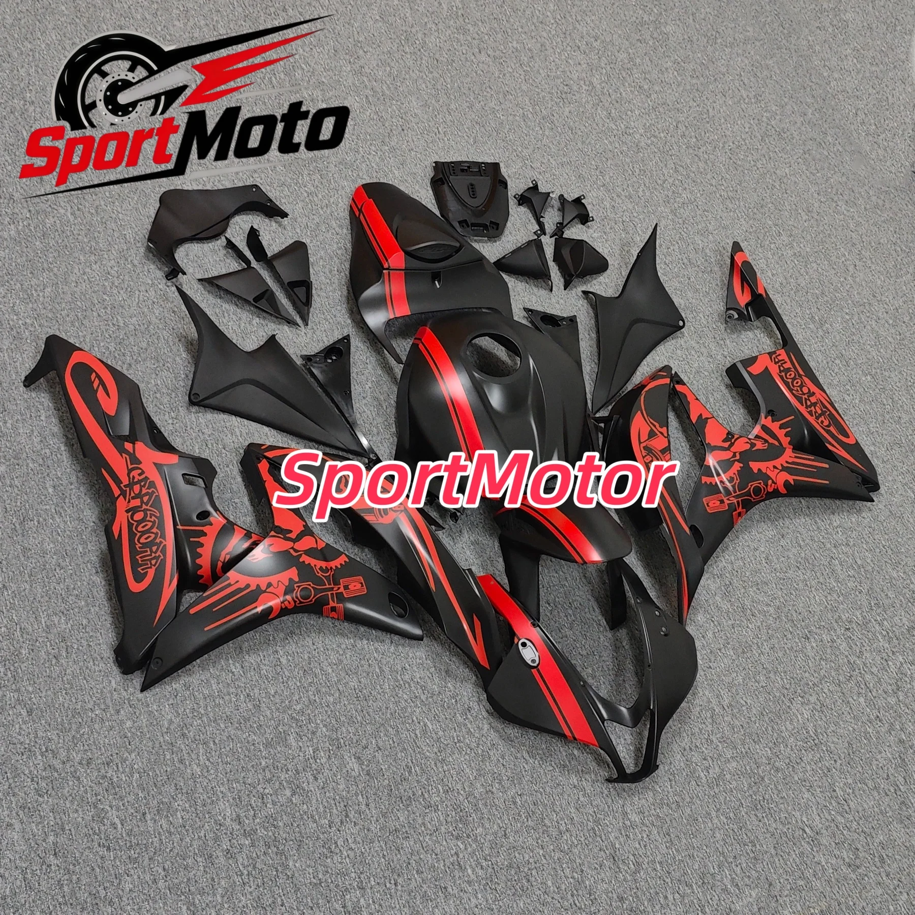 The motorcycle fairing kit is suitable for CBR600RR 2007 2008 FOR CBR600 F5 07 08 fairing orange white gray black red blue yello