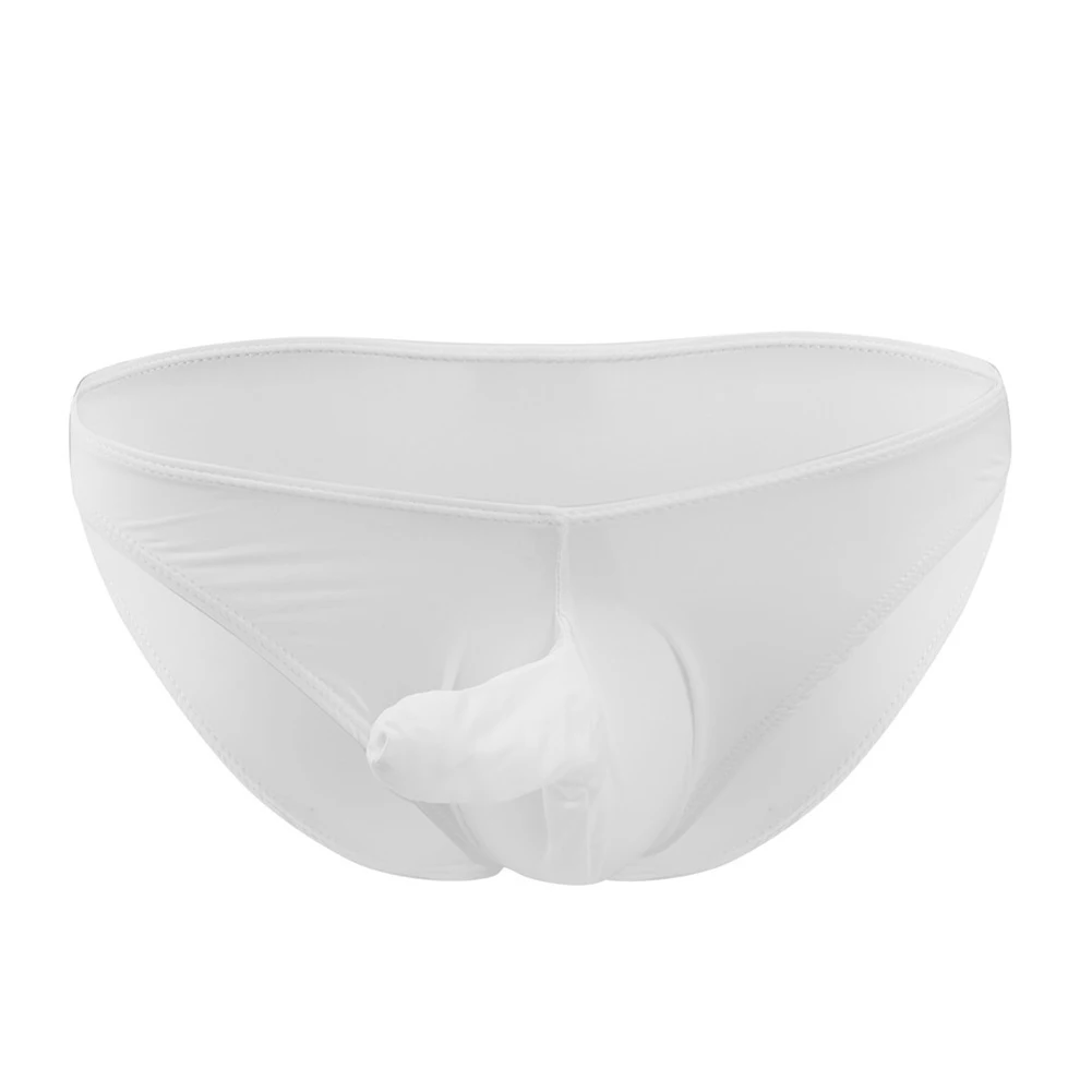 

Мужские сексуальные трусы-бикини с шелковистыми рукавами, тонкие трусы с носом слона, эластичное мужское нижнее белье, дышащее