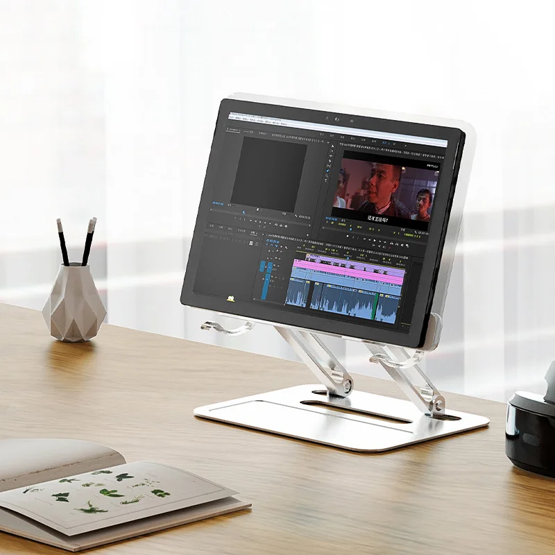 متعددة الوظائف قابل للتعديل القراءة حامل كتب رف الكتب الهاتف المحمول اللوحي كتاب حامل حامل المحمولة طوي الدفتين #4