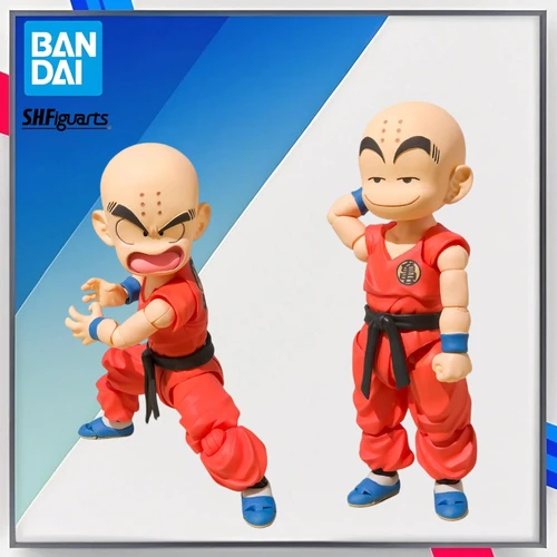 100% Original Bandai Dragon Ball Sh Figuarts Shf Klilyn Krillin figuras de acción Anime modelo juguetes Figura Pvc regalos en Stock