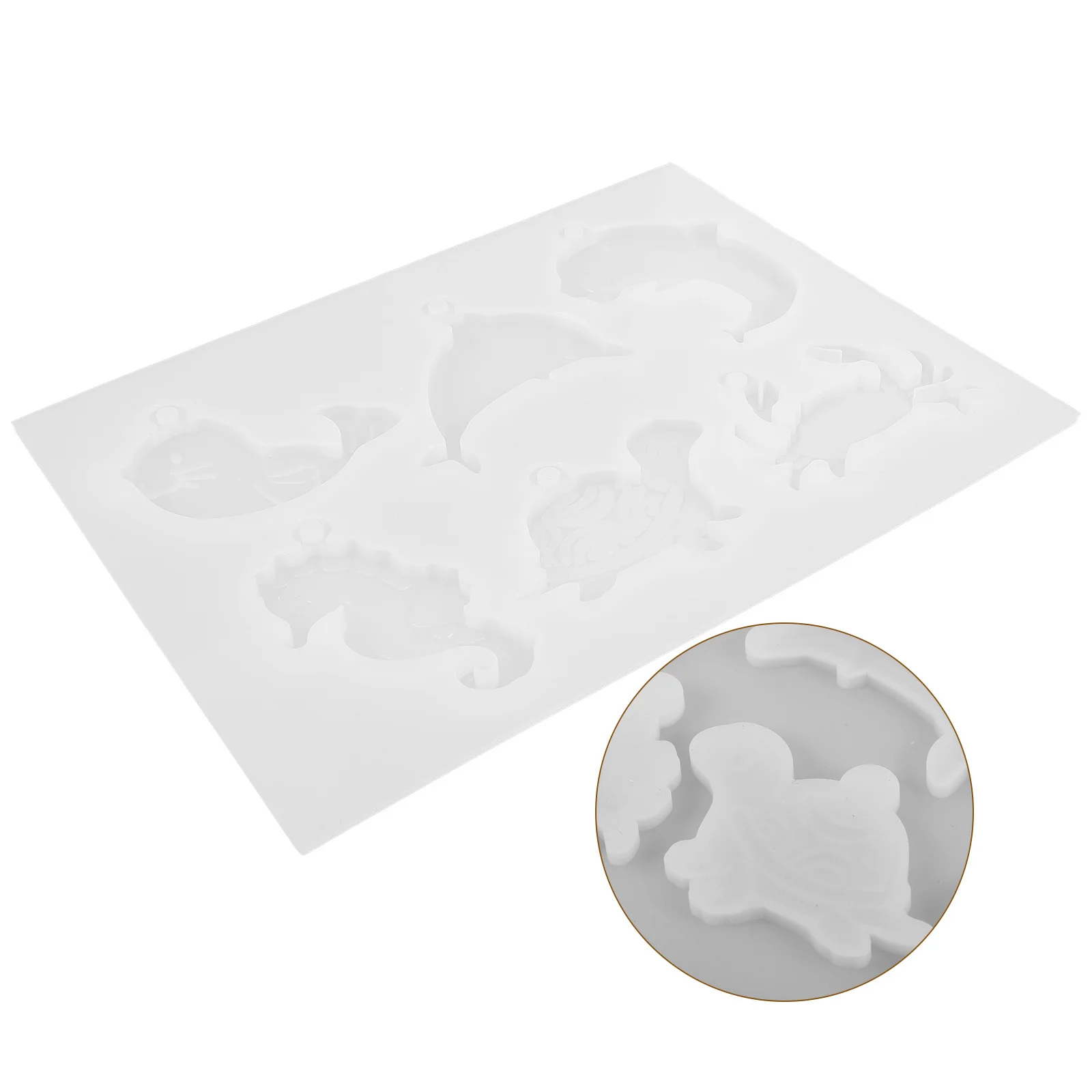 

Marine Biological Mould Keychain Mold for Resin Keychains Molds Silicone Casting Unique Diy Silica Gel Moulds Epoxy