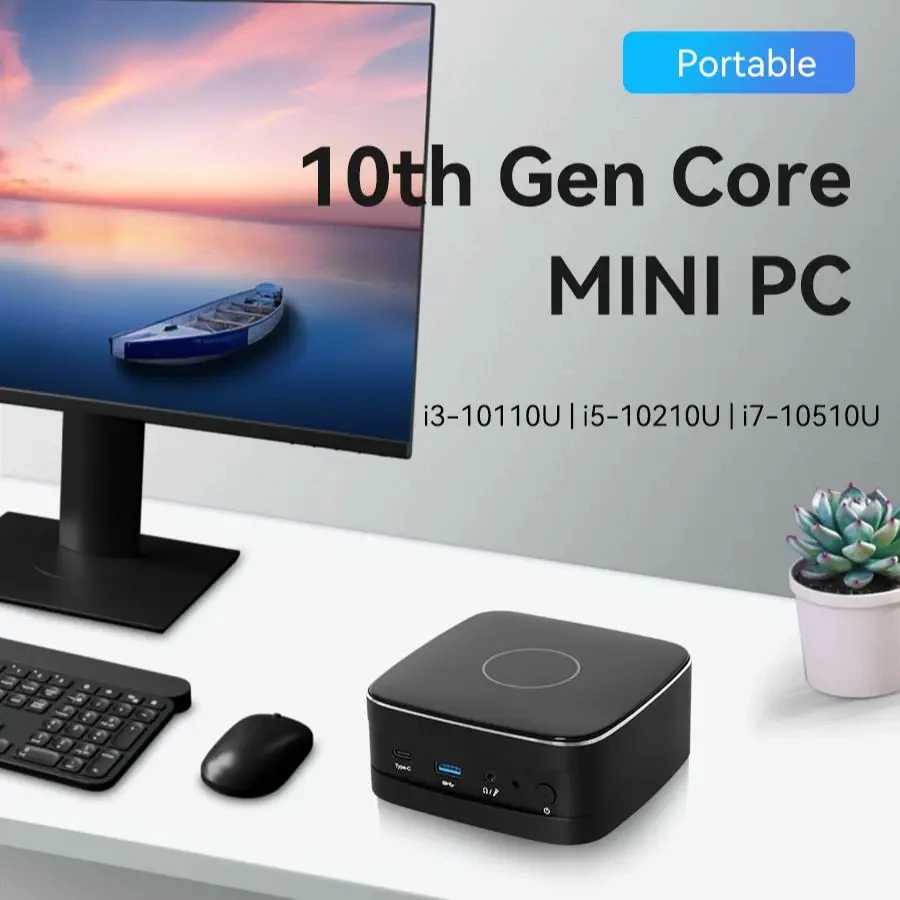 Helorpc-Mini PC doméstico, 16G, DDR4, hasta 64GB, 512G, M.2, NVME, compatible con Win10/11, cortafuegos Linux, psense, ahorro de espacio para juegos