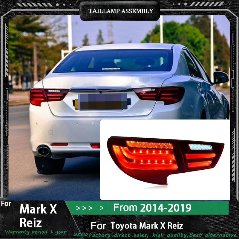 

Car Taillight Assembly for Toyota REIZ MARK X 2013-2017 Upgrade BMW Style Dynamic Turn Signal Fog Rear Back Lamps Accessories