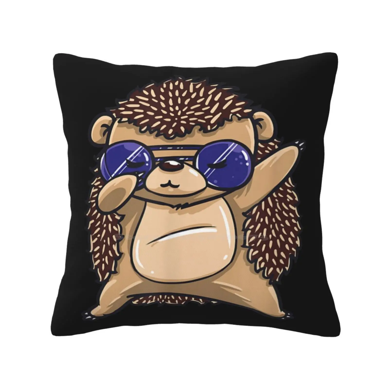 Funny Dabbing Hedgehog Pillow Cover Hug Pillowcase Hedgehog Funny Hedgehog Lover Hedgehogs Hedgehog Dabbing Hedgehog Animal